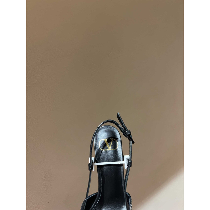 valentino glitter Di*m*nd high heel black
