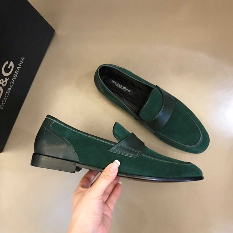 Dolce & Gabbana Antibes Emerald Patina Shoes