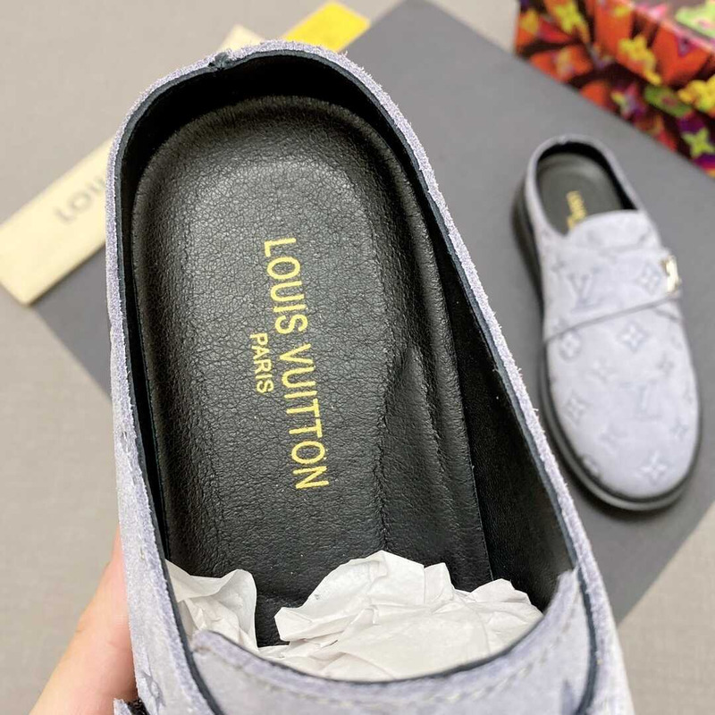 l**is V*t*n new monogram mules in white