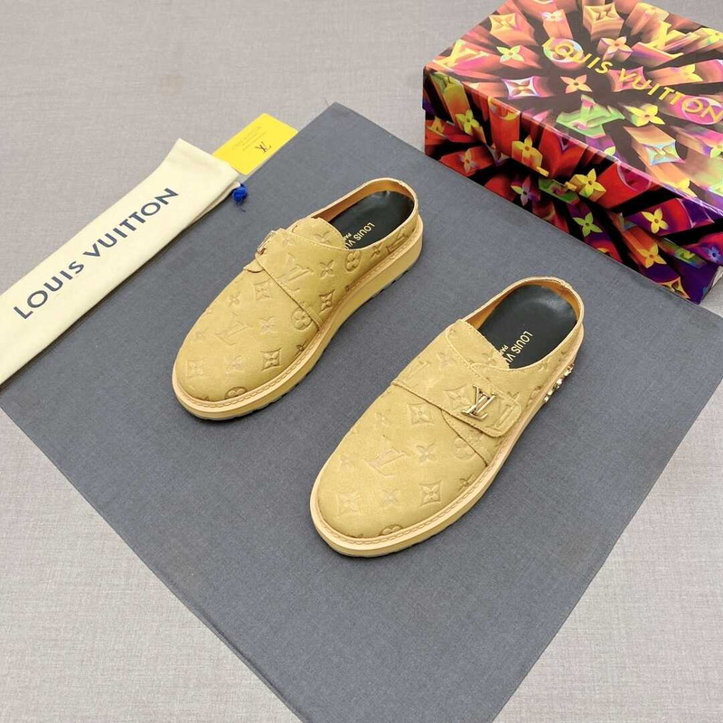 l**is V*t*n new monogram mules in yellow