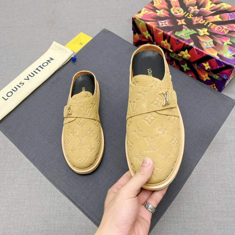 l**is V*t*n new monogram mules in yellow