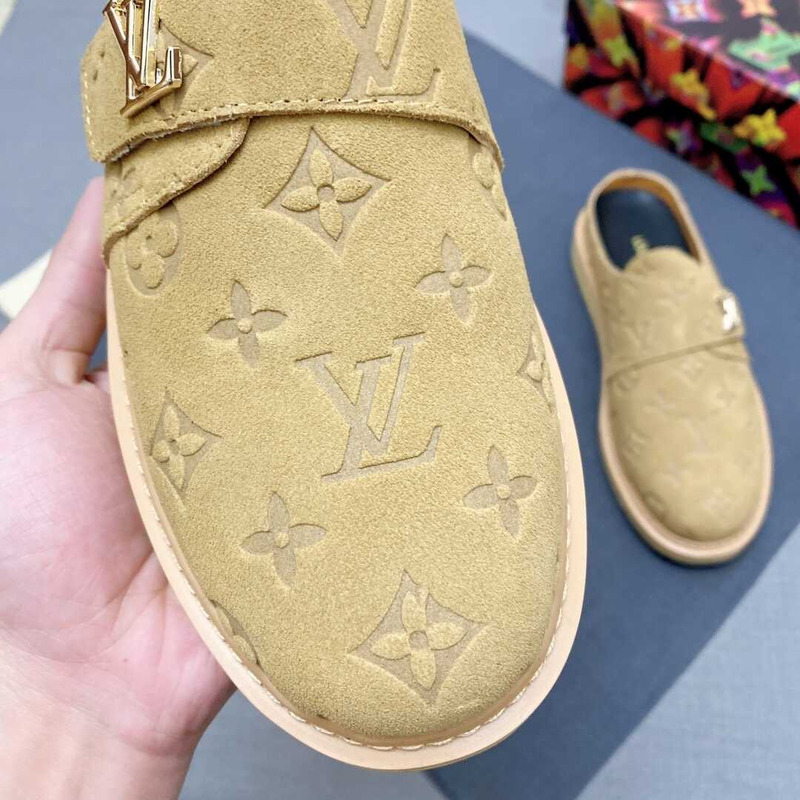 l**is V*t*n new monogram mules in yellow