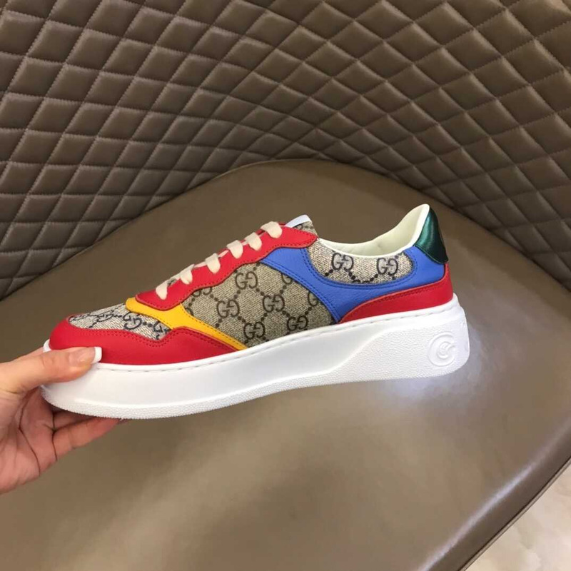 G*u*i gg leather sneakers blue