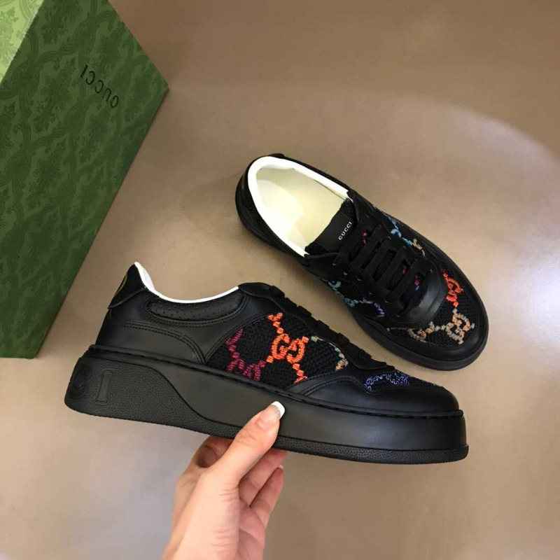 G*u*i panelled low top sneakers