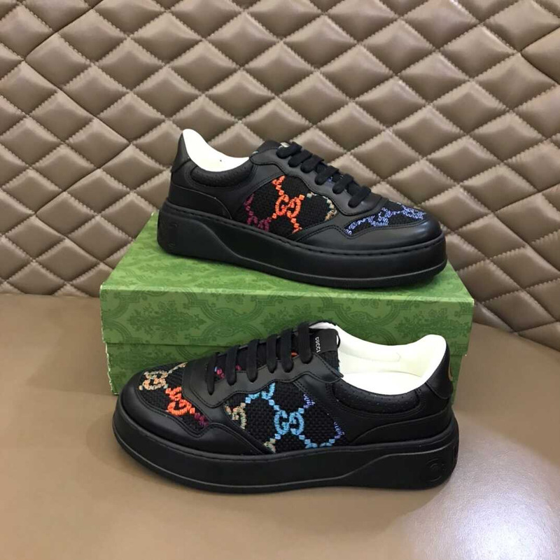 G*u*i panelled low top sneakers