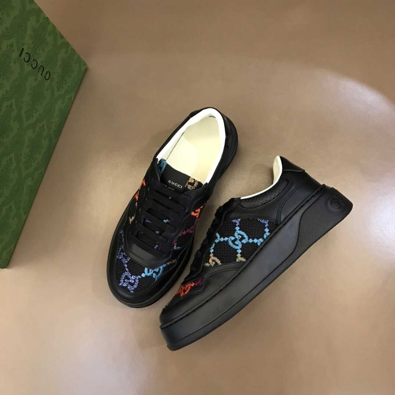 G*u*i panelled low top sneakers