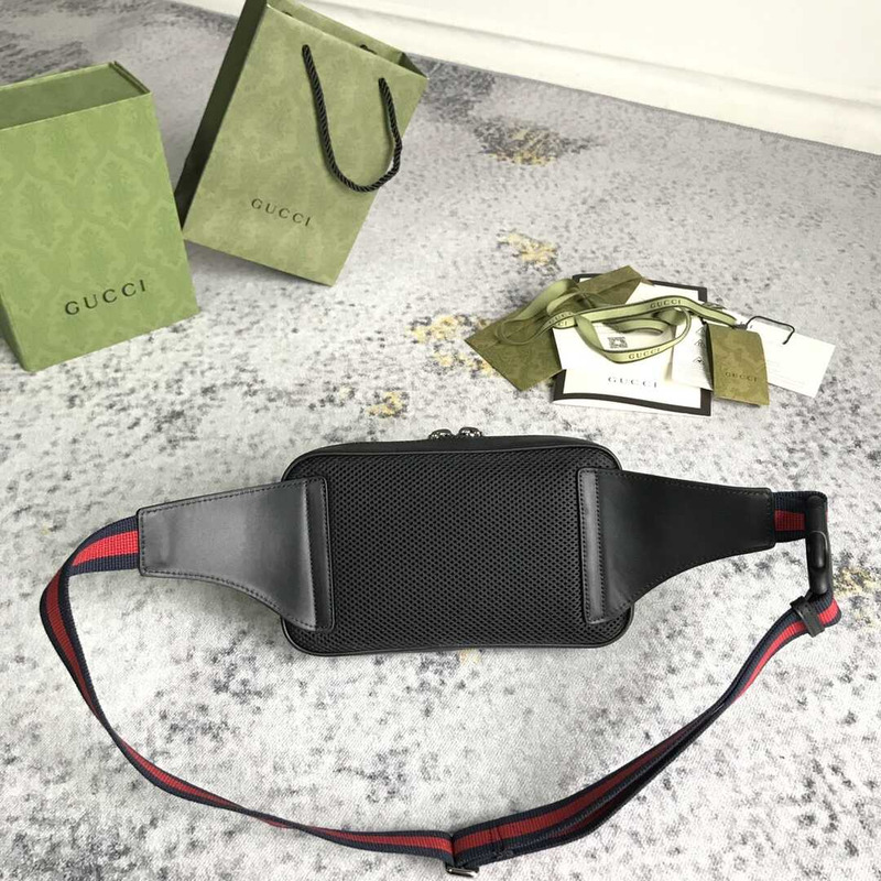 g*u*i black gg S*p*e belt bag