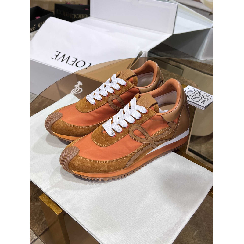 Loewe Flow Runner Logo Sneakers Orange