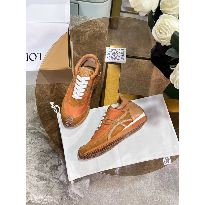 Loewe Flow Runner Logo Sneakers Orange