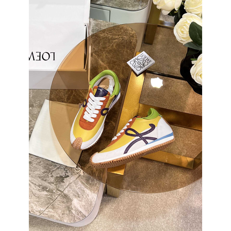 Loewe Flow Runner Logo Sneakers Yellow&White