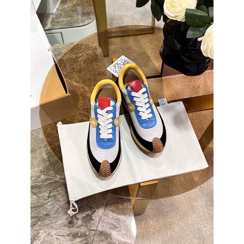 Loewe Flow Runner Logo Sneakers Blue&Yellow