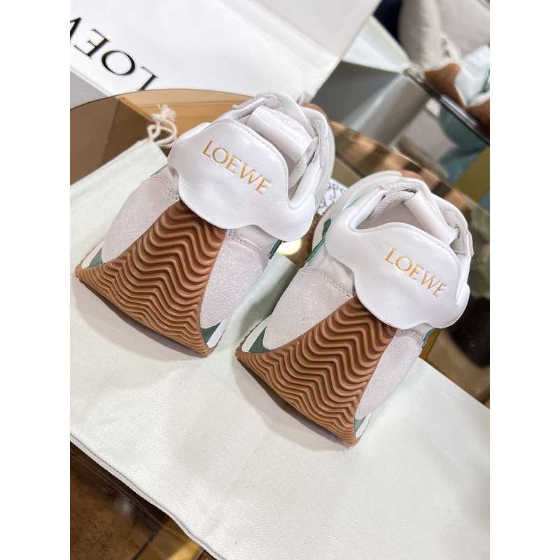 Loewe Flow Runner Logo Sneakers White&Green
