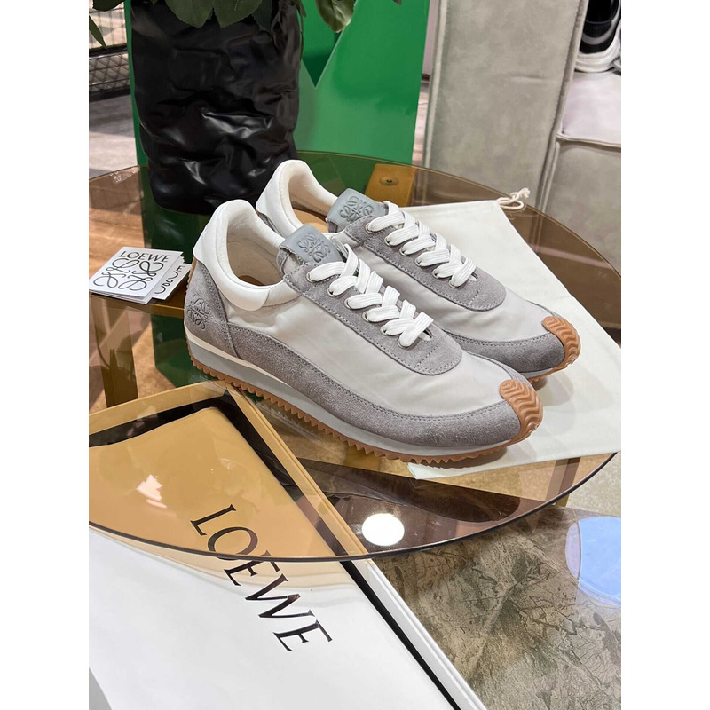Loewe Flow Runner Logo Sneakers White&Grey