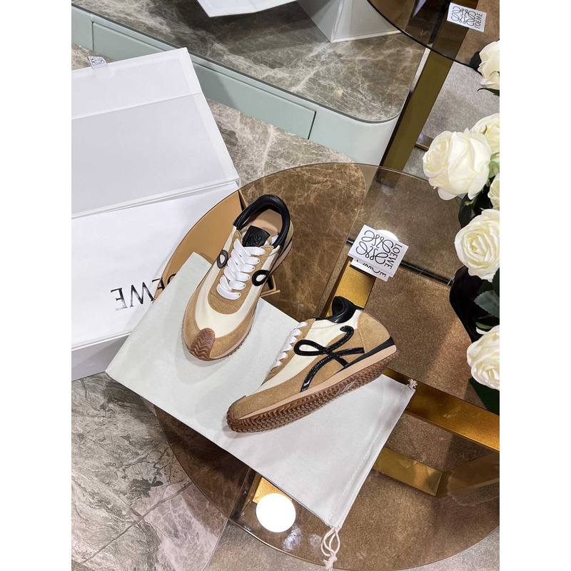 Loewe Flow Runner Logo Sneakers Black&Brown