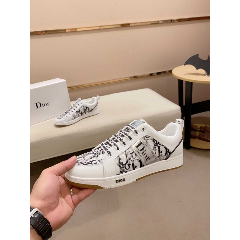 D*or oblique sneakers white&black