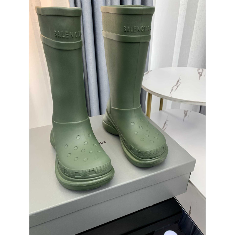 ba*len*cia*ga x Cr*0*s rubber boot army green