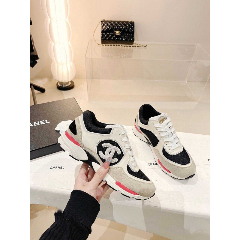 Ch*el low top trainer beige