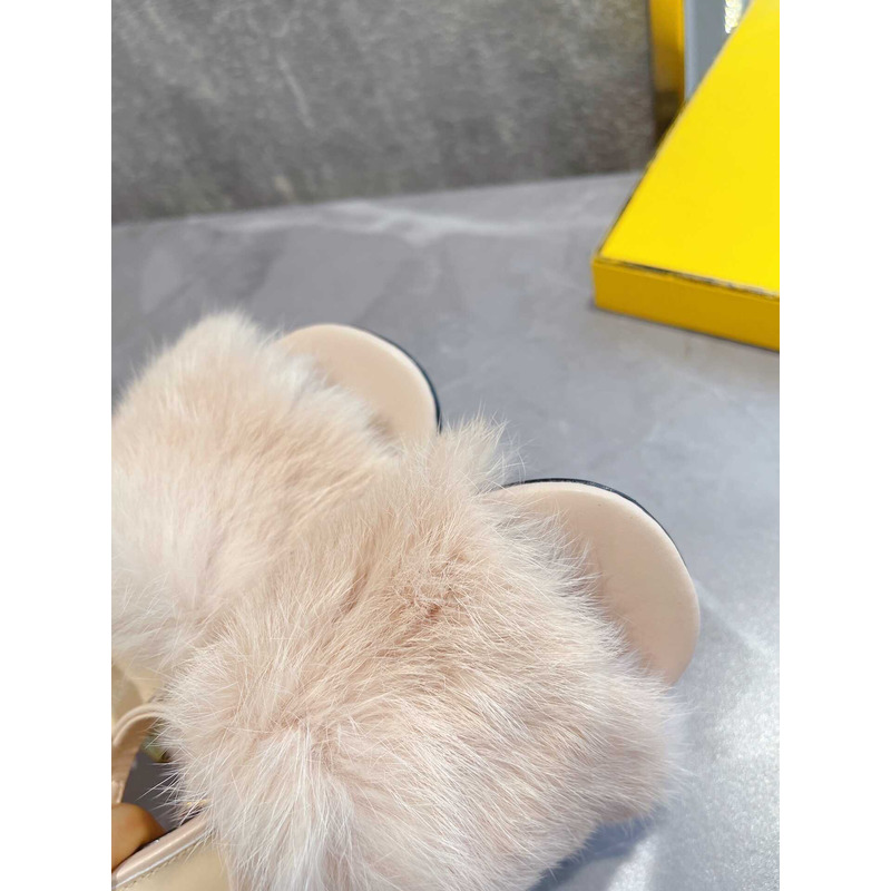 F**di beige high-heel sandals