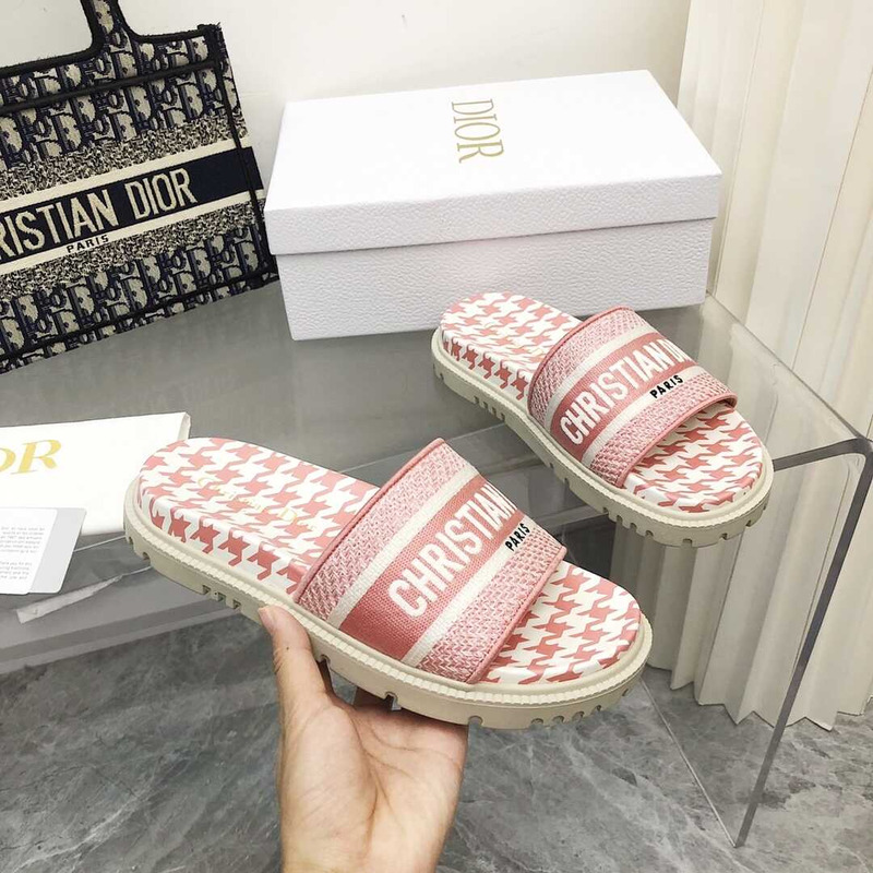 D*or leather sandals pink