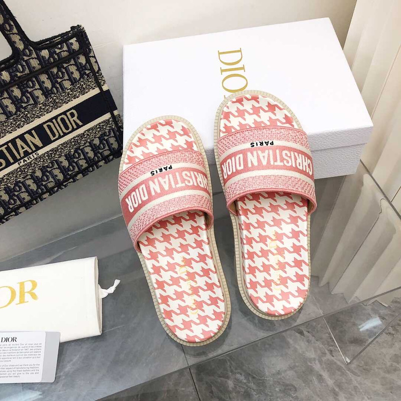 D*or leather sandals pink