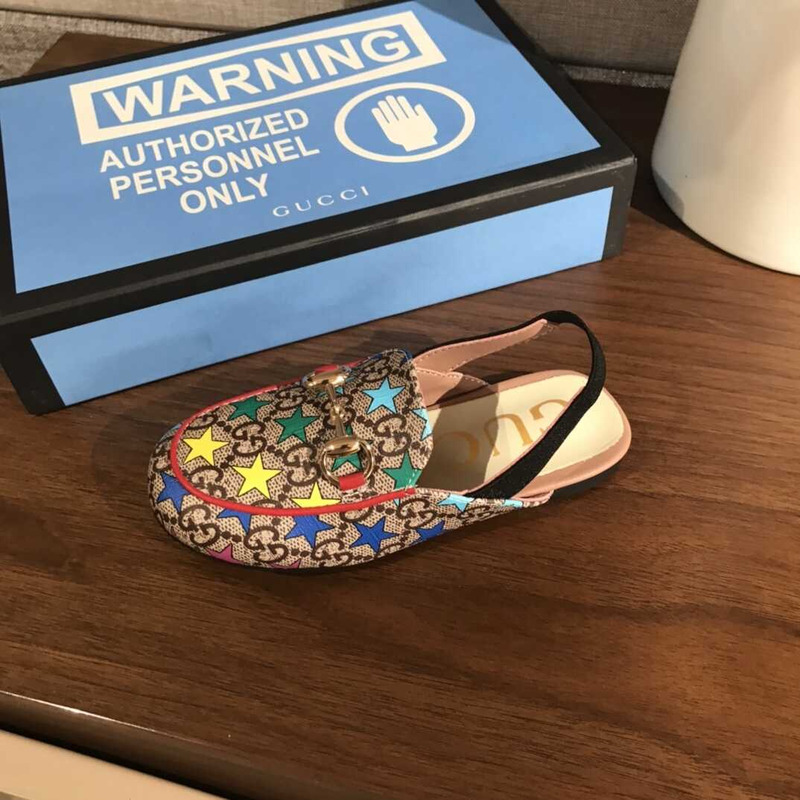 G*u*i kids princetown gg canvas slipper brown