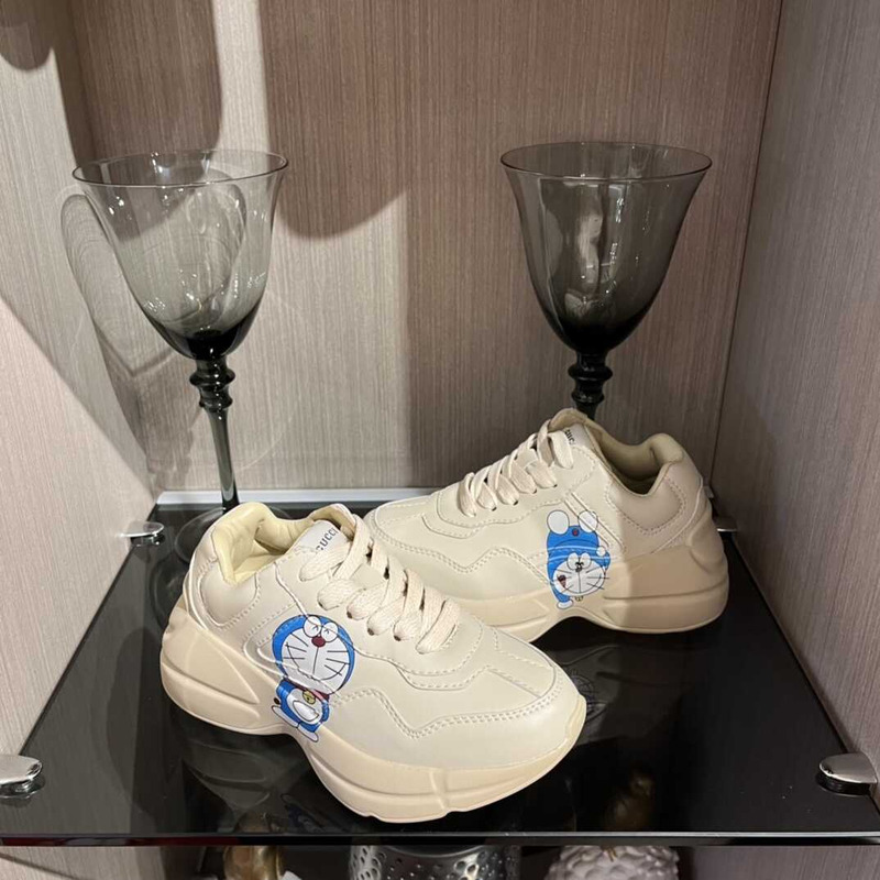 G*u*i x doraemon kids sneakers white