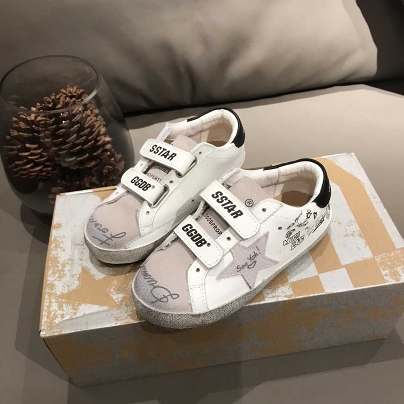 ggdb kids S*per-star white sneakers