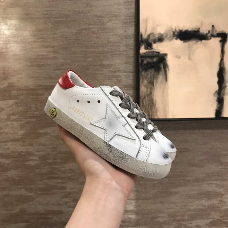 ggdb kids S*per-star white red sneakers