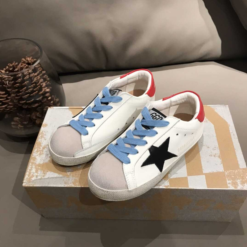 ggdb kids S*per-star white&black sneakers