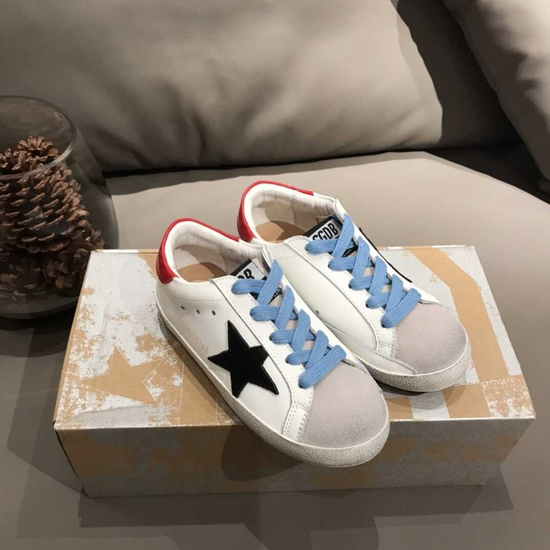 ggdb kids S*per-star white&black sneakers