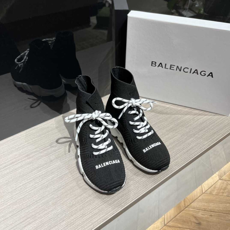 Ba*len*cia*ga kids speed 2.0 lace up black