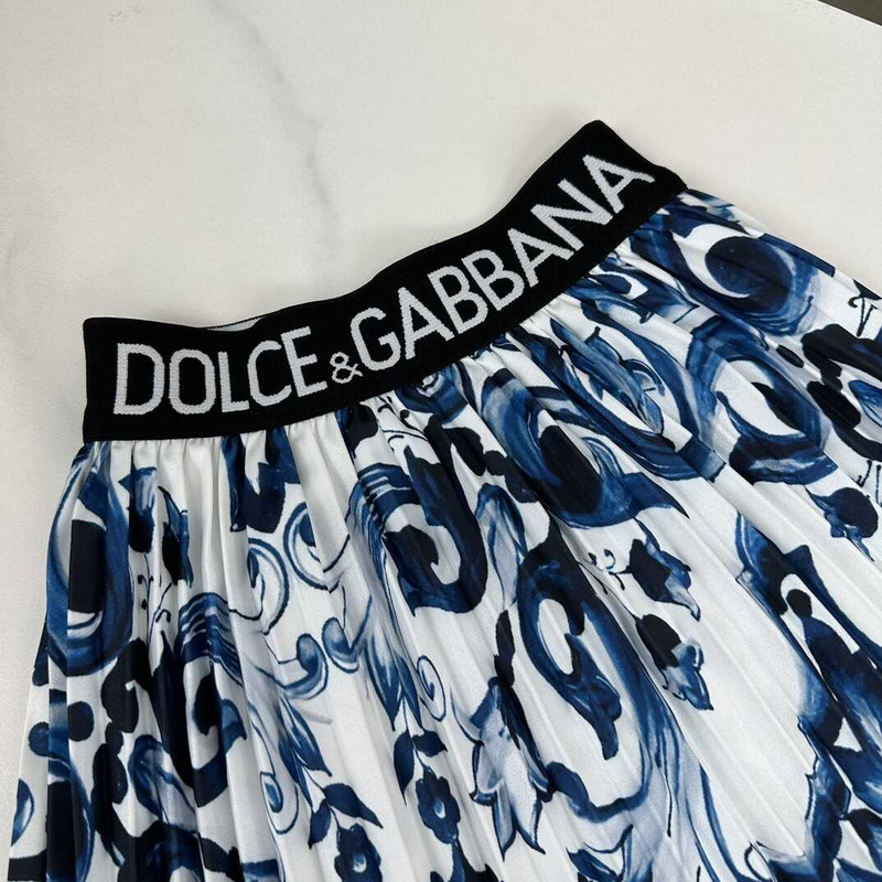 Dolce & Gabbana Kids Majolica Print T-Shirt Dress White