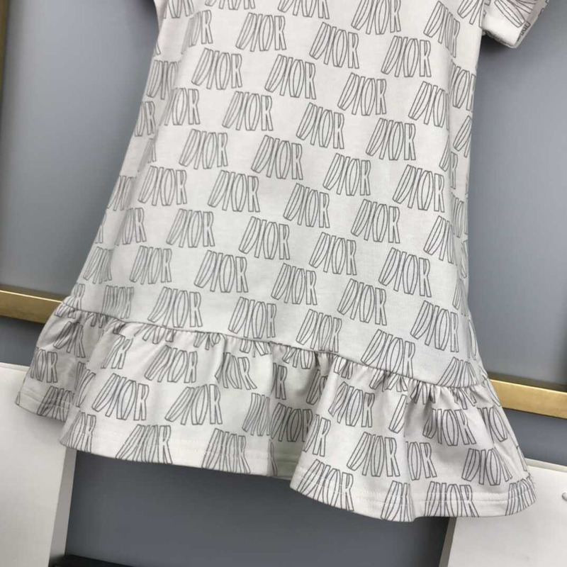 D*or kids a-line ivory cotton fleece with black \