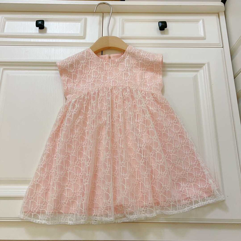 D*or kids flared dress pink