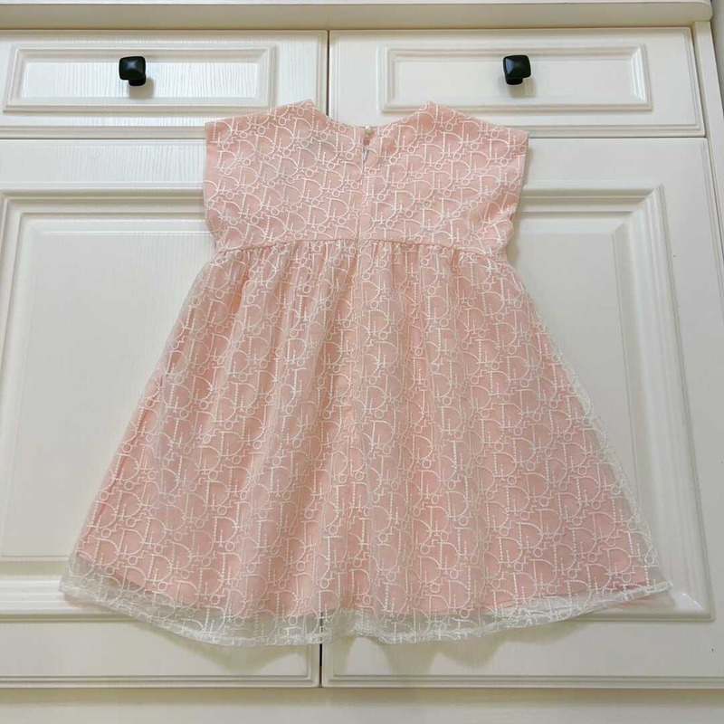 D*or kids flared dress pink