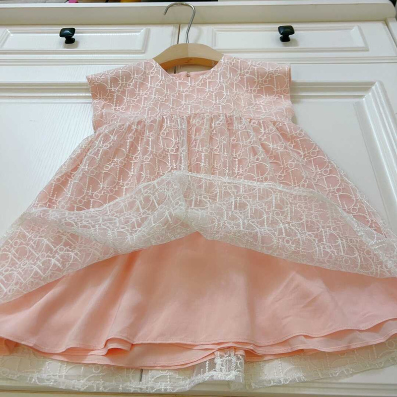 D*or kids flared dress pink