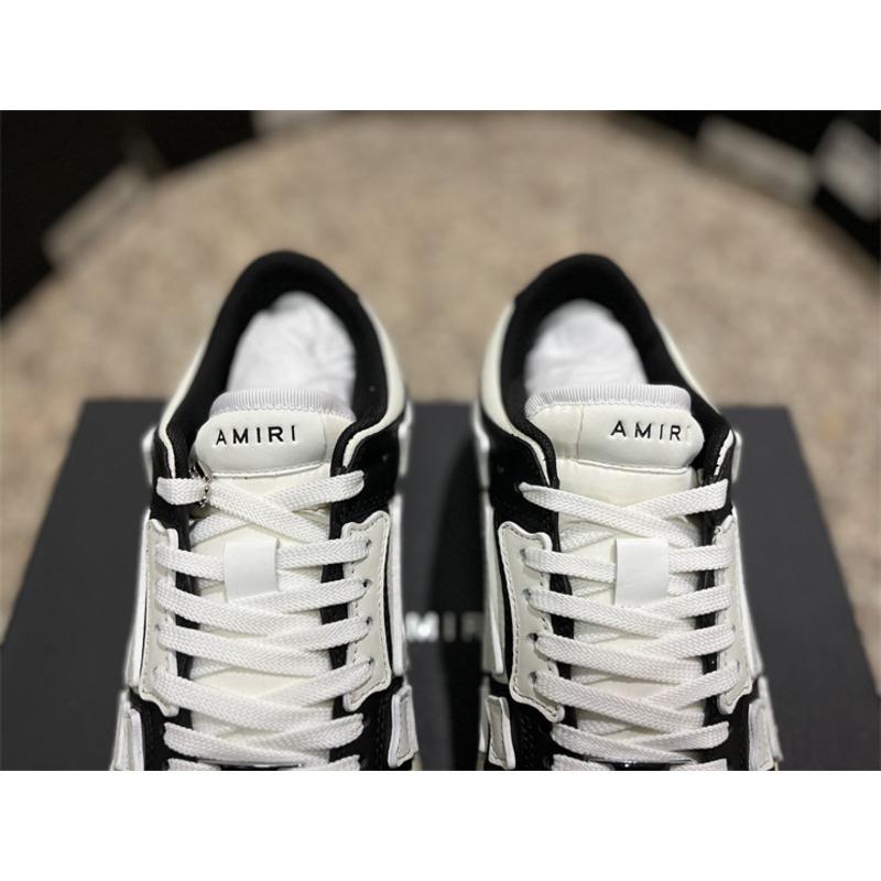 AMIRI Skel Top Low Sneakers White&Black