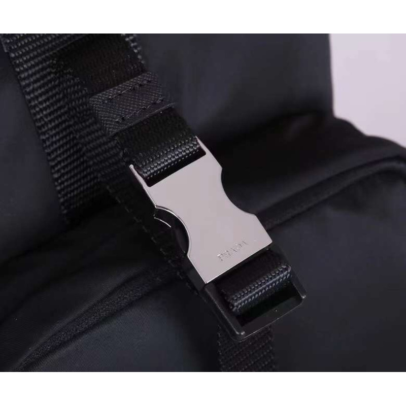 Pra*a re-nylon and saffiano leather tote