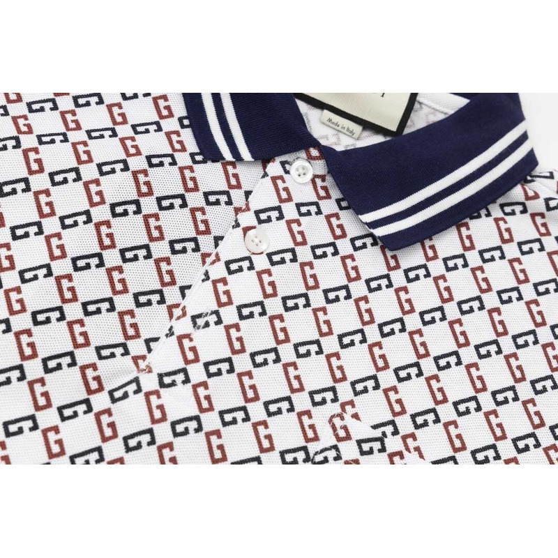 G*u*i monogram logo polo shirts red