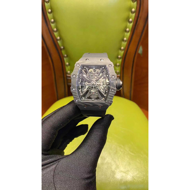 Richard Mille Tourbillon Streamline Watch Carbon Fiber TPT Material Customization
