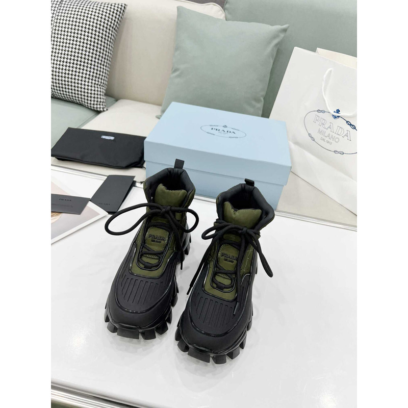 Pra*a cloudbust thunder high top sneakers black green