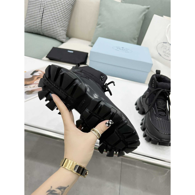 Pra*a cloudbust thunder high top sneakers black