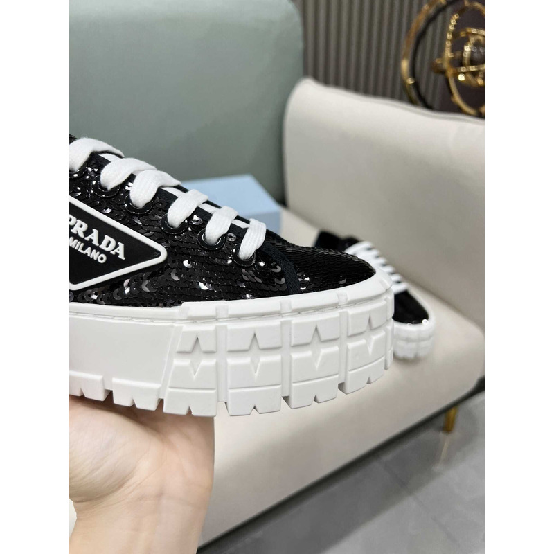 Pra*a double wheel low top sneakers black