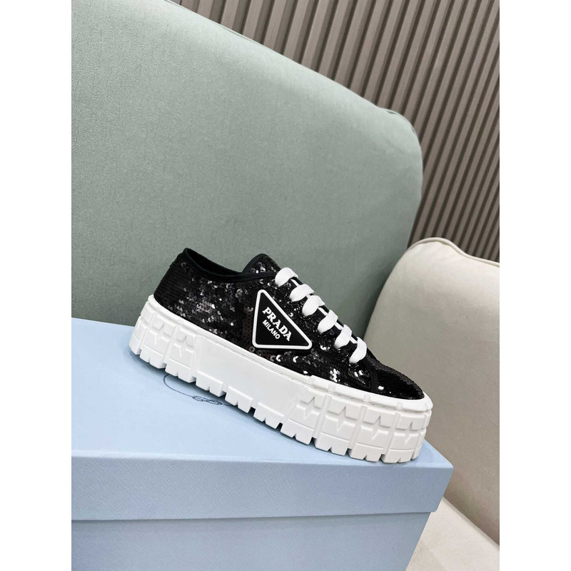 Pra*a double wheel low top sneakers black