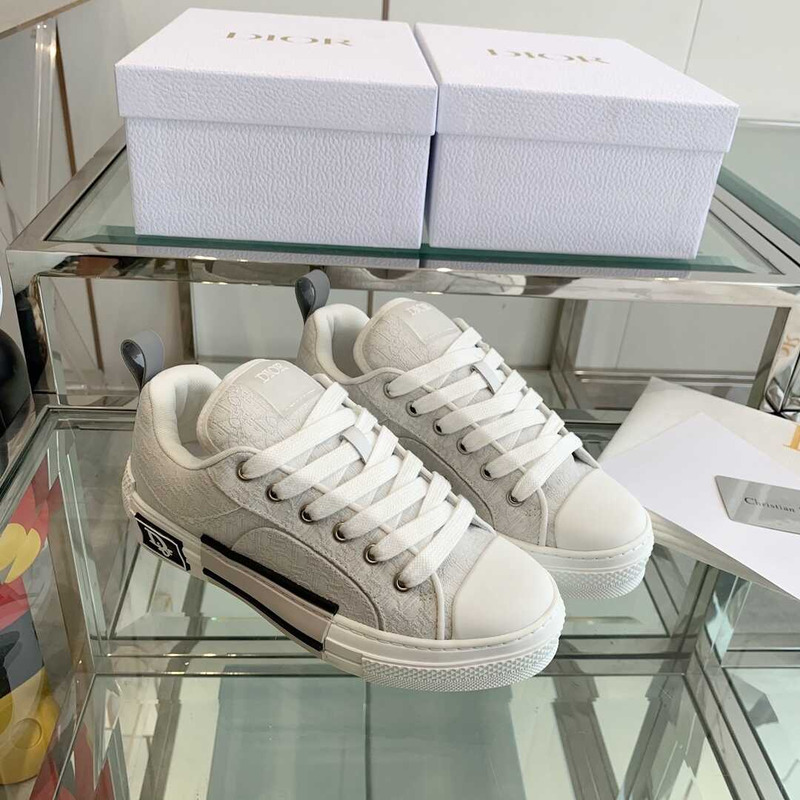 D*or b23 skater oblique jacquard sneaker white