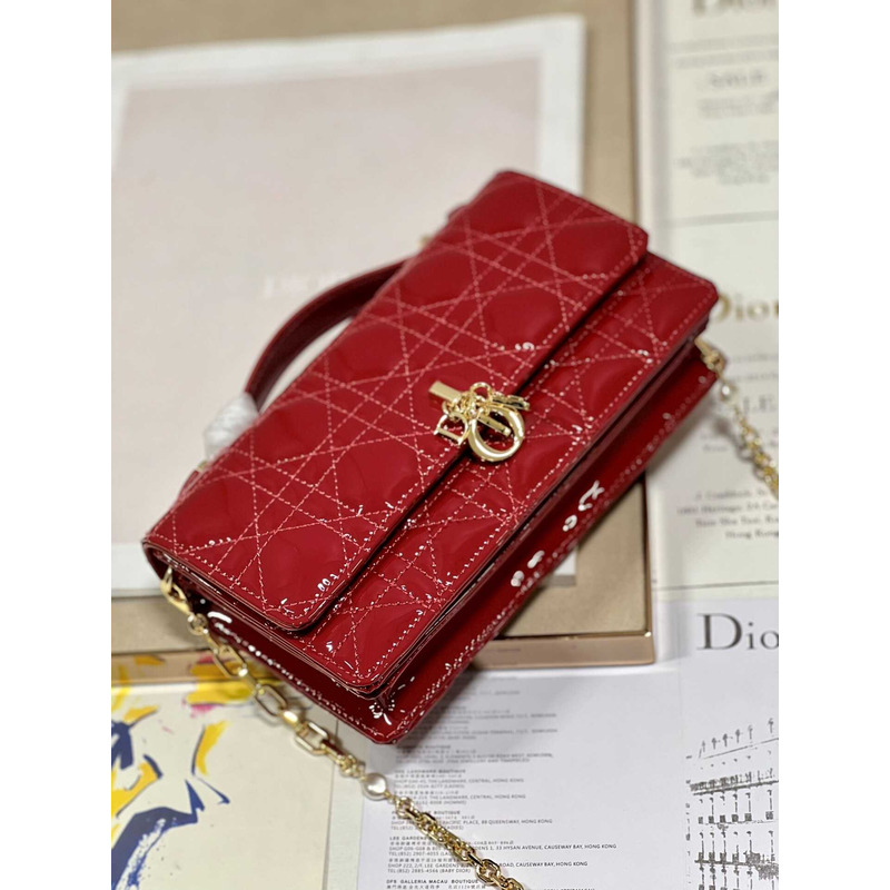 D*or mini miss D*or bag patent leather red