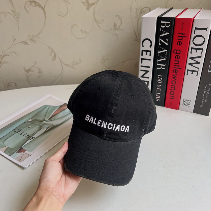 Ba*len*cia*ga logo cotton baseball cap