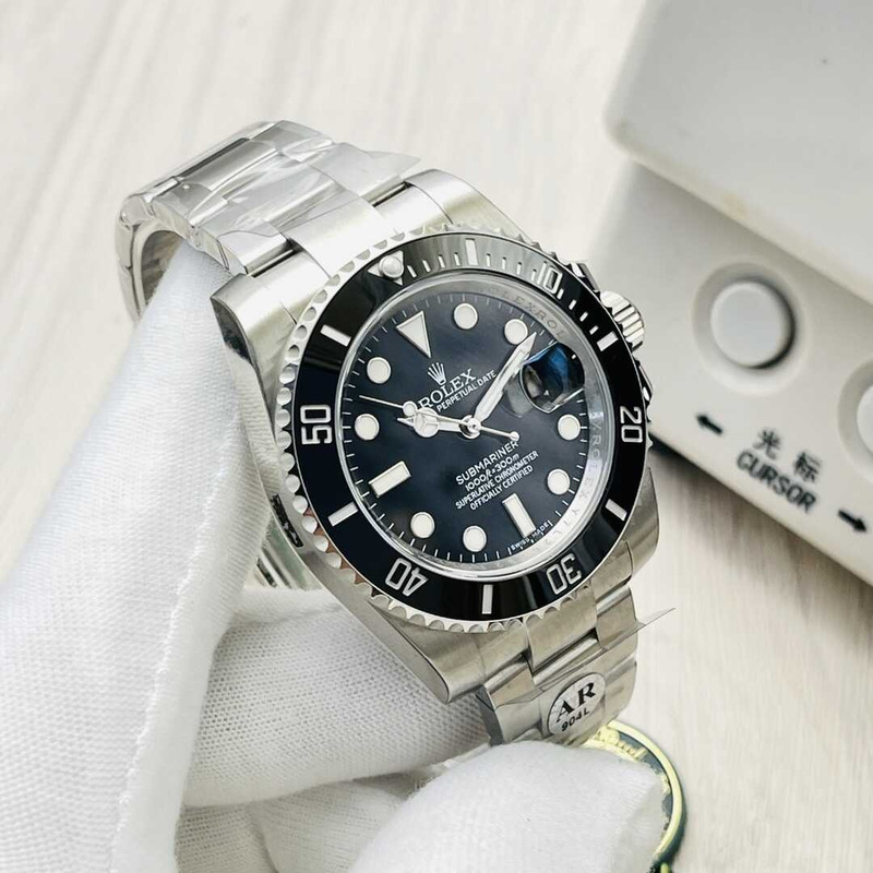 rolex submariner date stainless steel black S*per clone 3135 movement