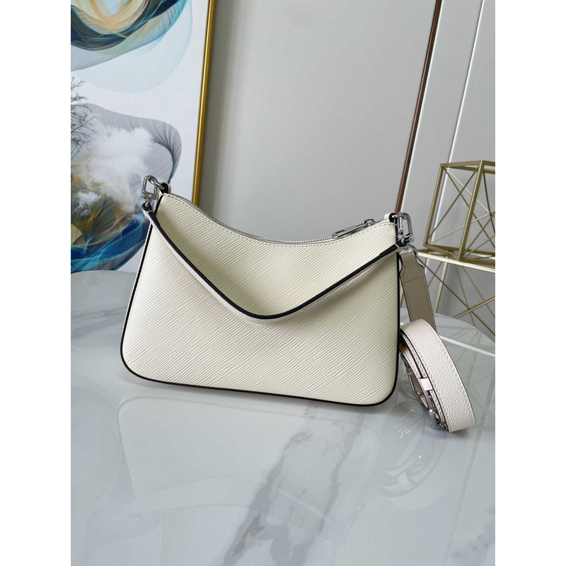 l**is V*t*n marelle handbag cowhide leather white