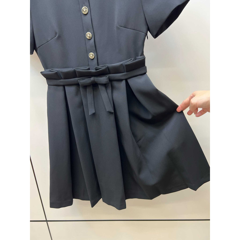 D*or short flared dress black